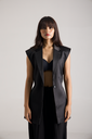 Structured Longline Blazer Vest